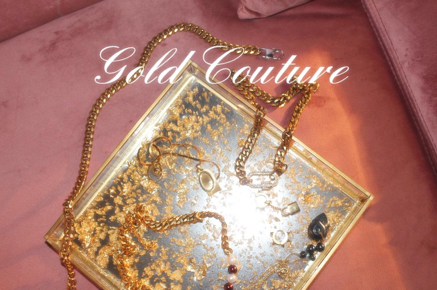 Gold Couture Jewelry Tray