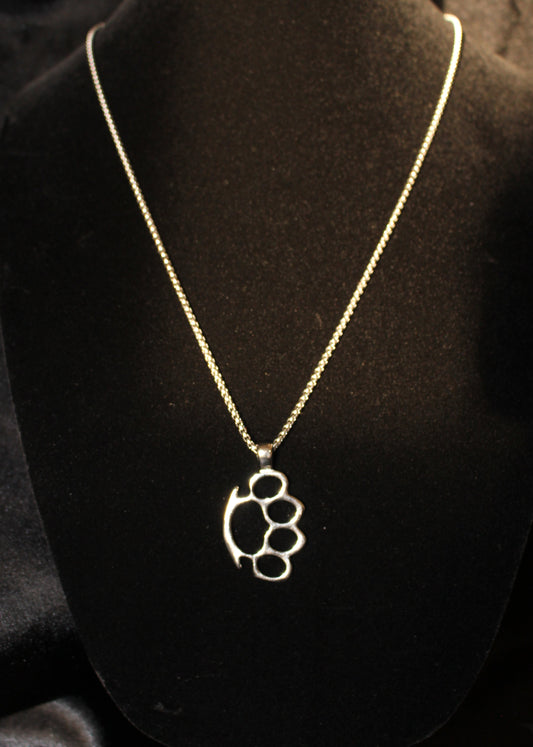 049 Brass Knuckles Necklace
